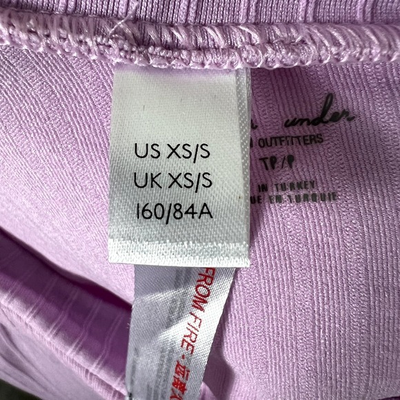 Urban Outfitters Kawaii Cutout Back Crop Top Pastel Purple Ribbed Y2K Size XS/S - Picture 5 of 5